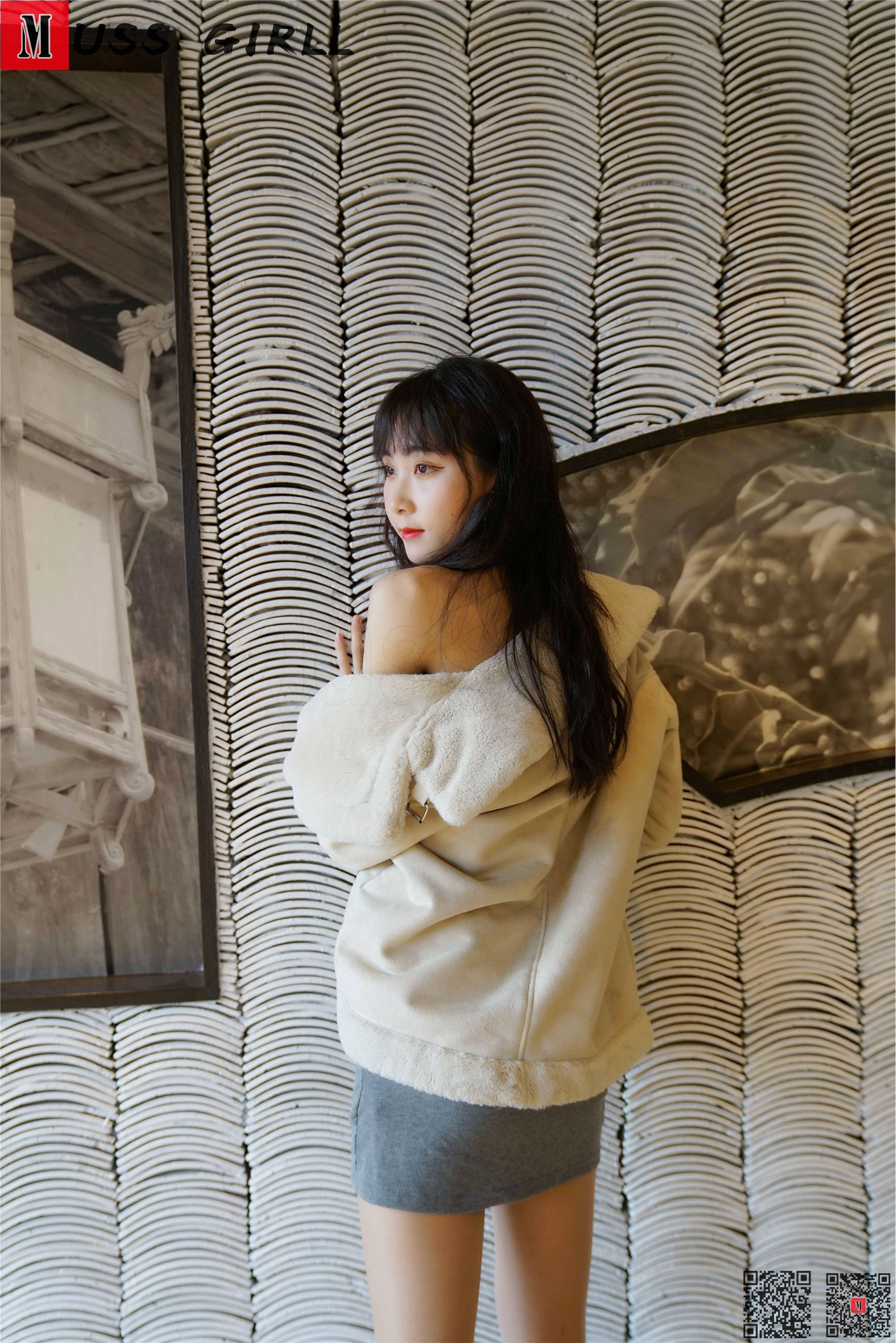 MussGirl慕丝女郎  NO.156 灰色包臀裙